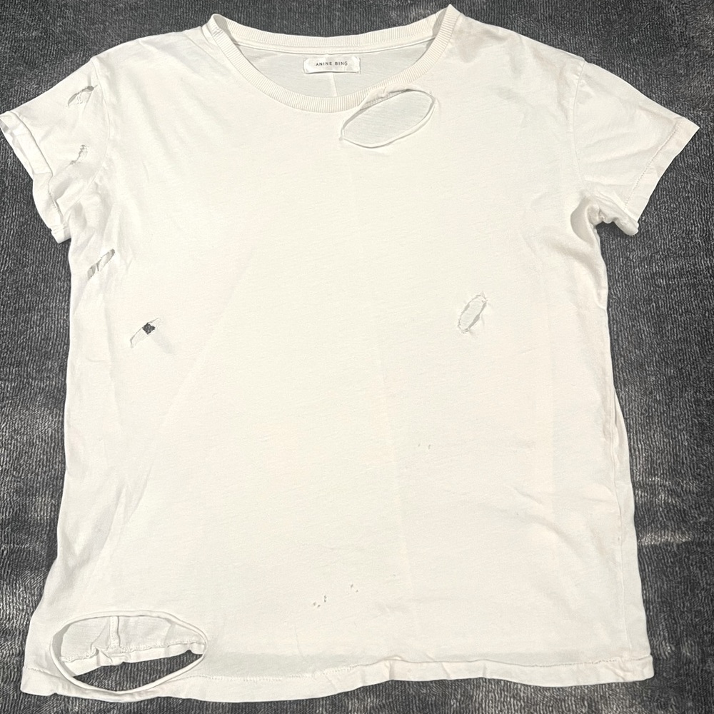 XS women’s Anine Bing distressed t-shirt